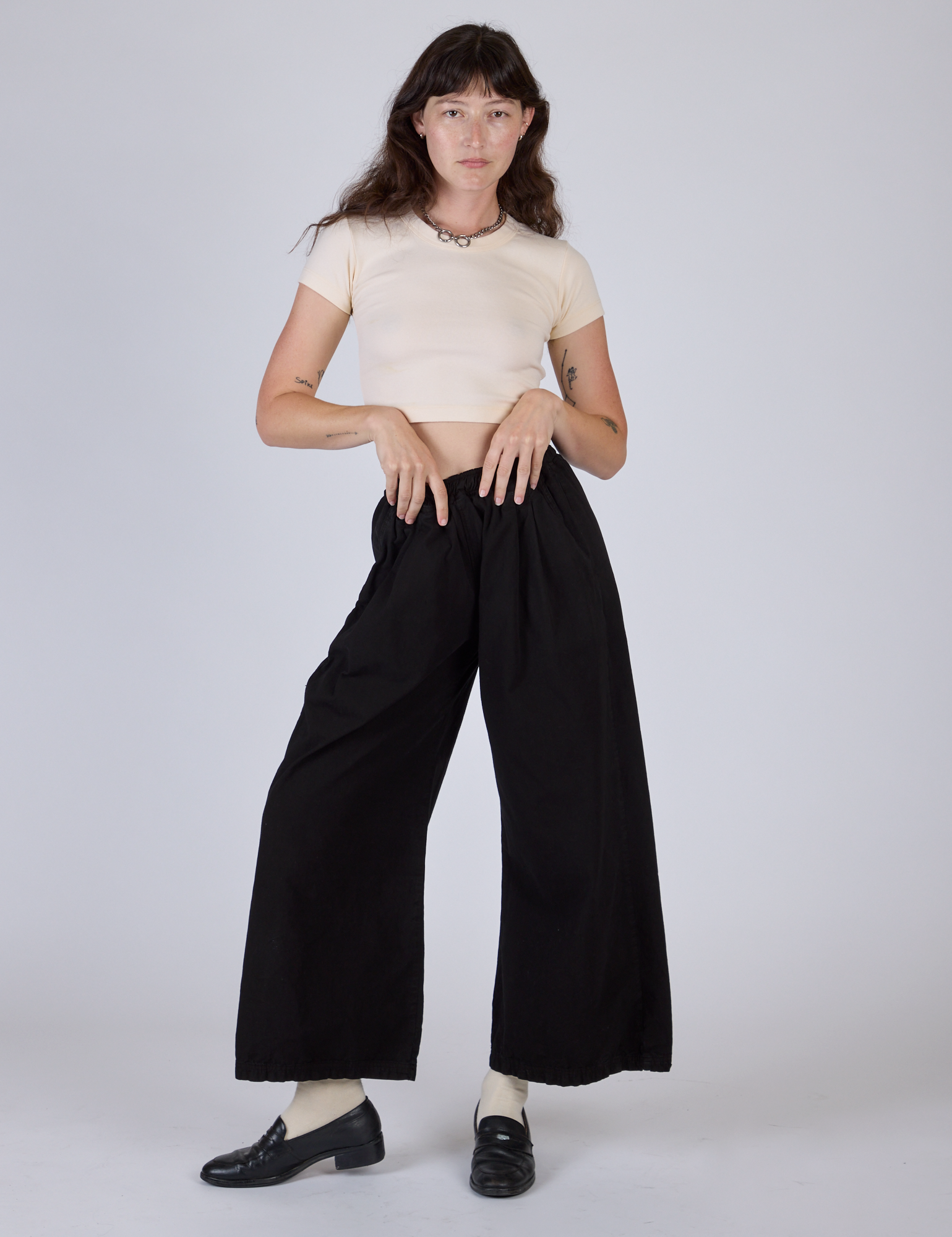 Pleated Pull-On Pants - Basic Black – BIG BUD PRESS