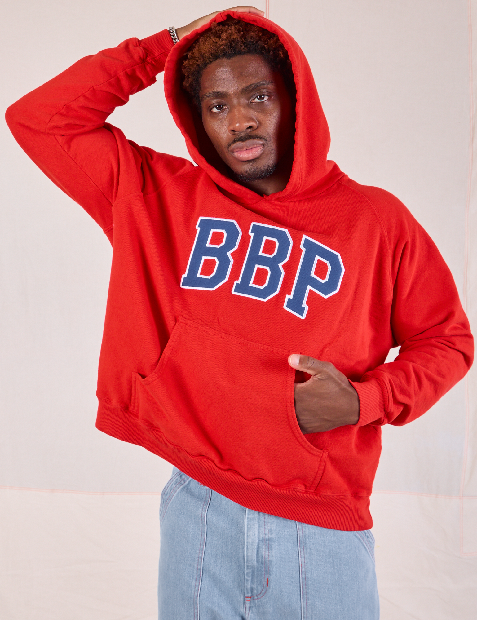 Collegiate Hoodie Mustang Red *FINAL SALE* – BIG BUD PRESS