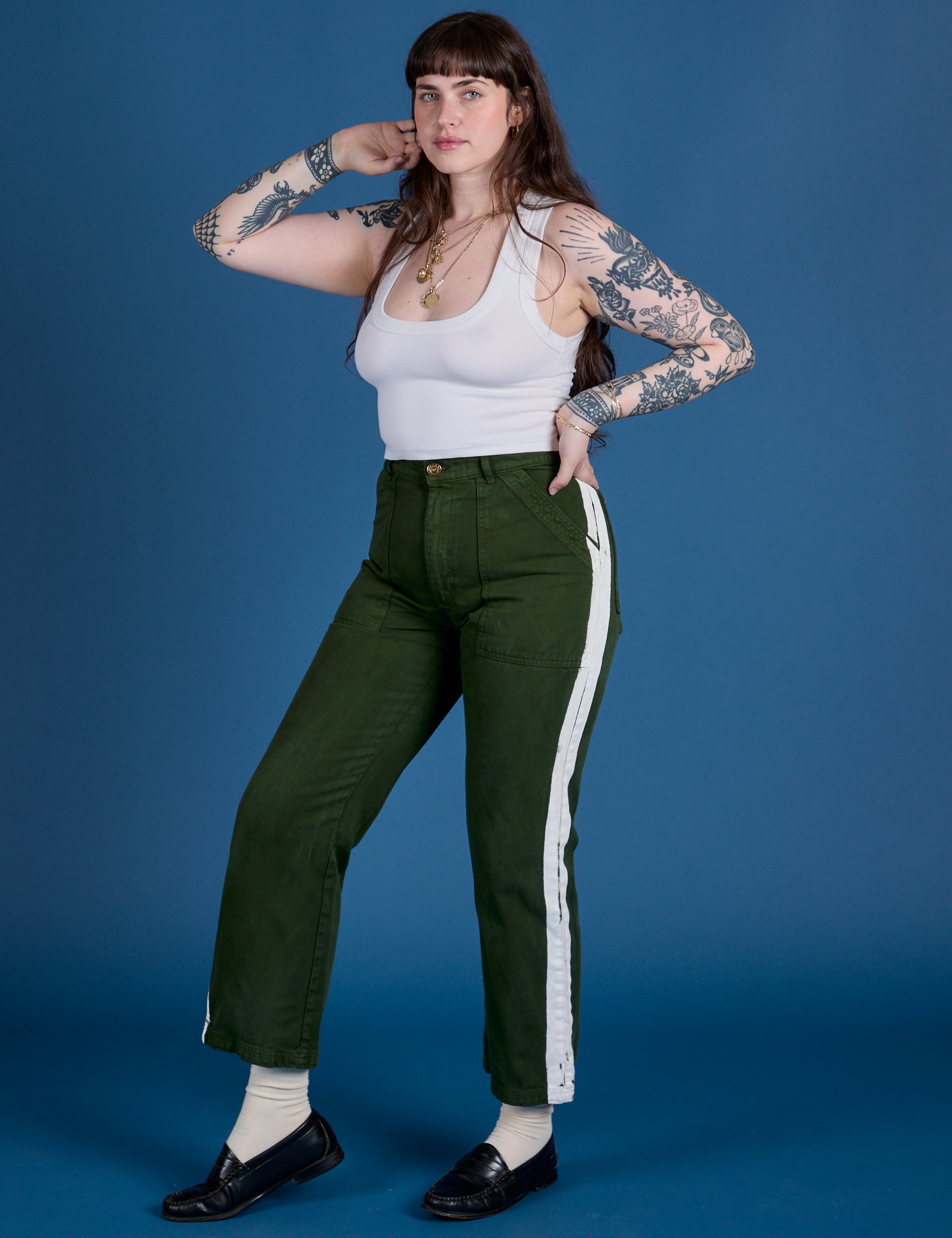 Painted Work Pants - Evergreen – BIG BUD PRESS