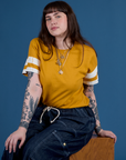 Painted Burly Tee - Mustard Yellow