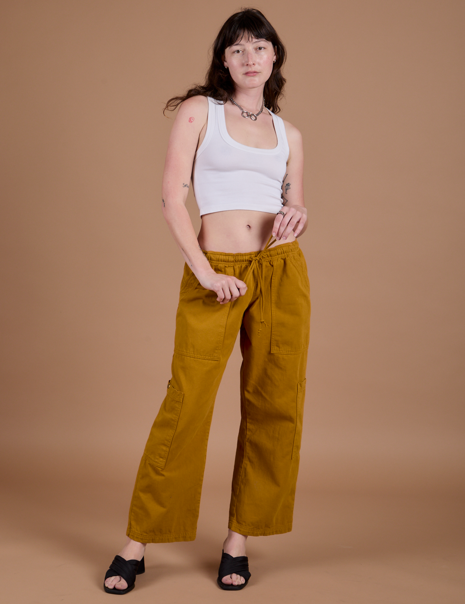 Drop Pocket Cargo Pants - Spicy Mustard – BIG BUD PRESS