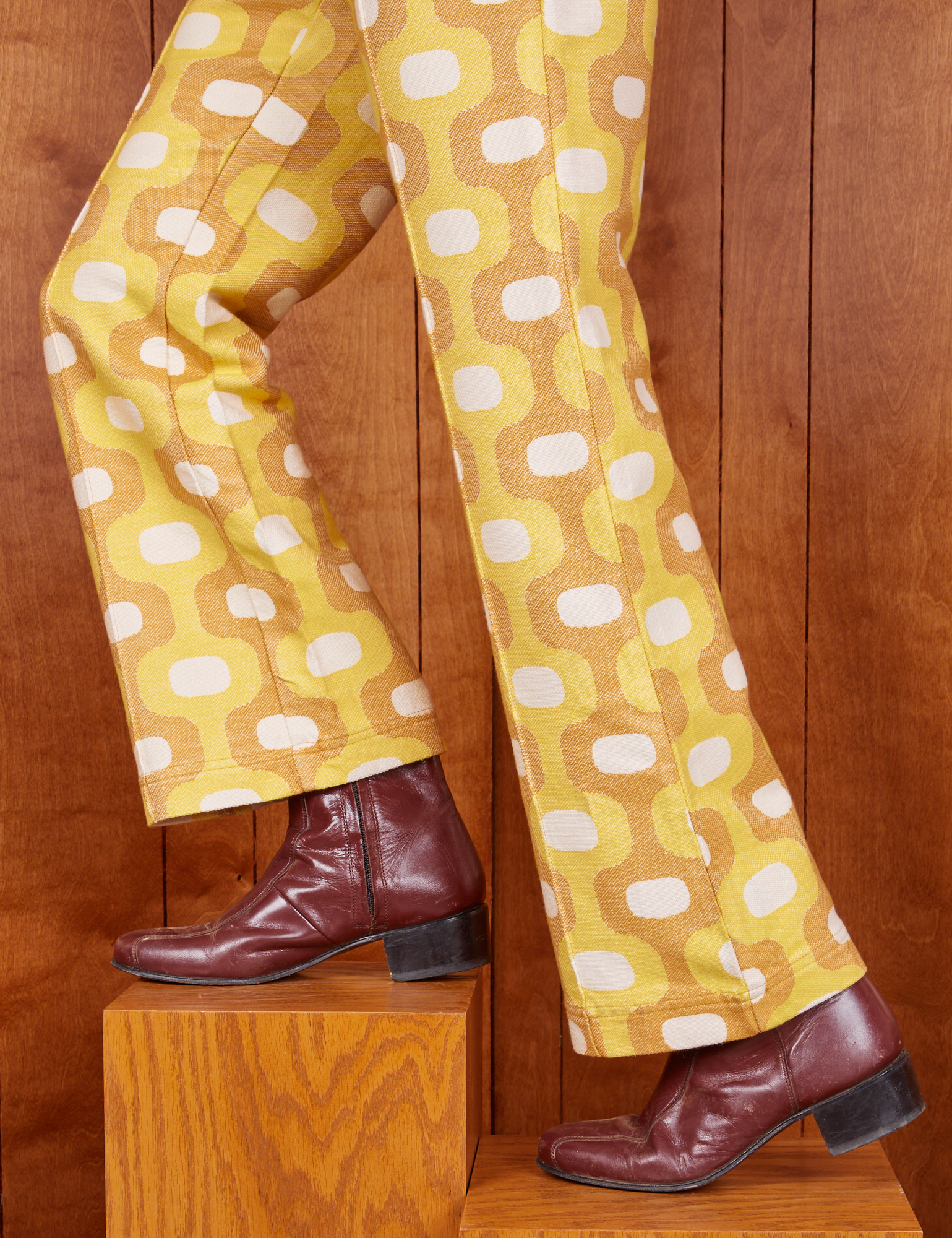 Western Pants - Yellow Jacquard *FINAL SALE* – BIG BUD PRESS