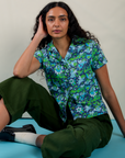 Angel Print Pantry Button-Up on Shahana