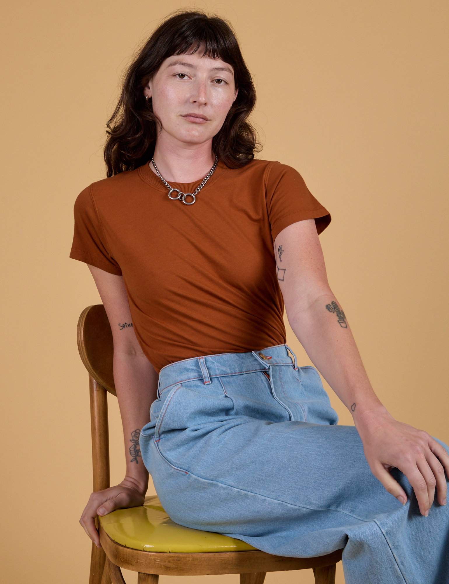 The Organic Vintage Tee - Burnt Terracotta – BIG BUD PRESS