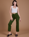 Organic Work Pants - Evergreen