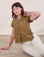 Pantry Button-Up in Desert Brown worn by Alex