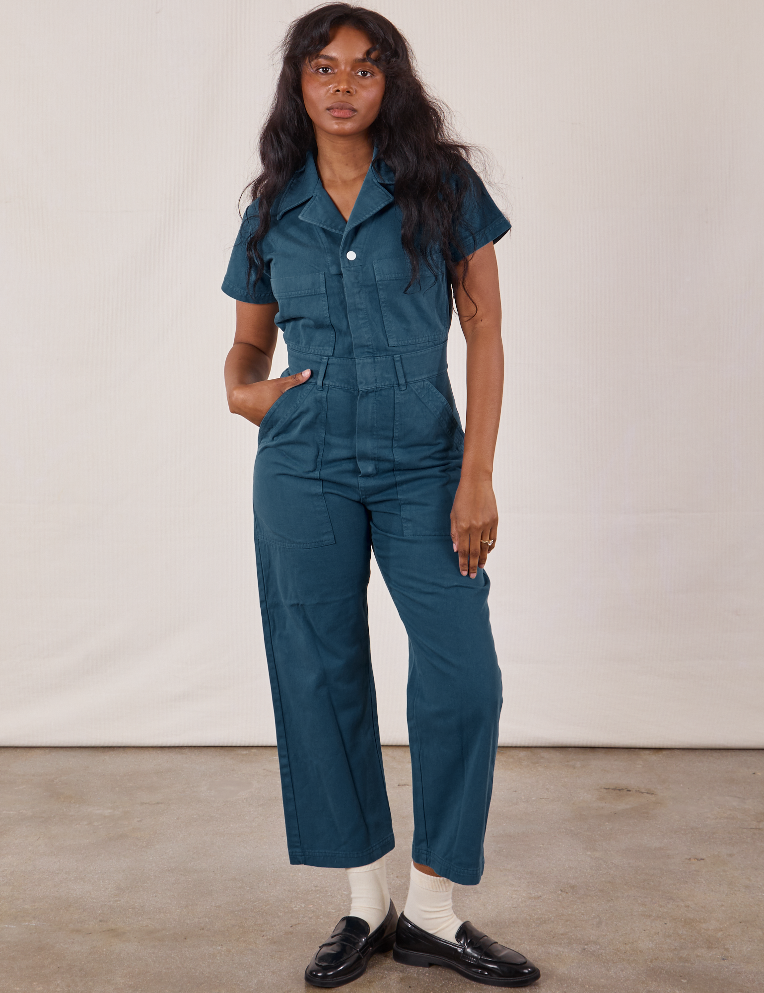 Jersey short sleeve jumpsuit sales