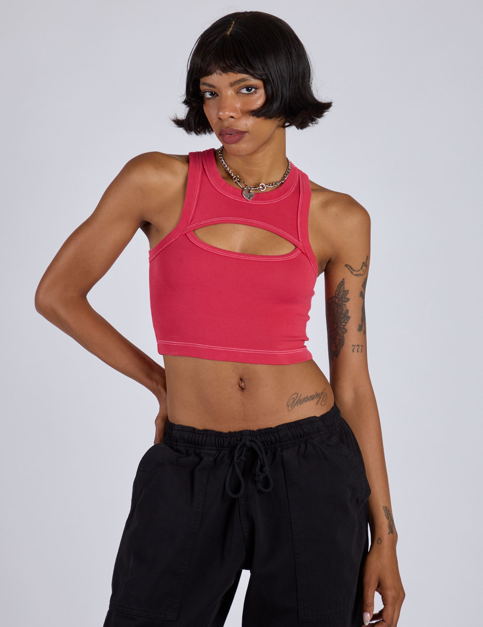 Porthole Tank - Hot Pink – BIG BUD PRESS