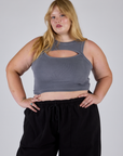 Porthole Tank - Washed Grey