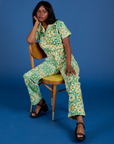 Spring Quilt Print Jumpsuit