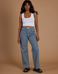 Railroad Denim Work Pants - Natural