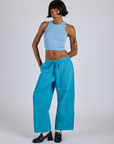 Drop Pocket Cargo Pants - Hawaiian Blue