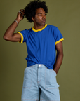 Vintage Ringer Tee - Royal Blue