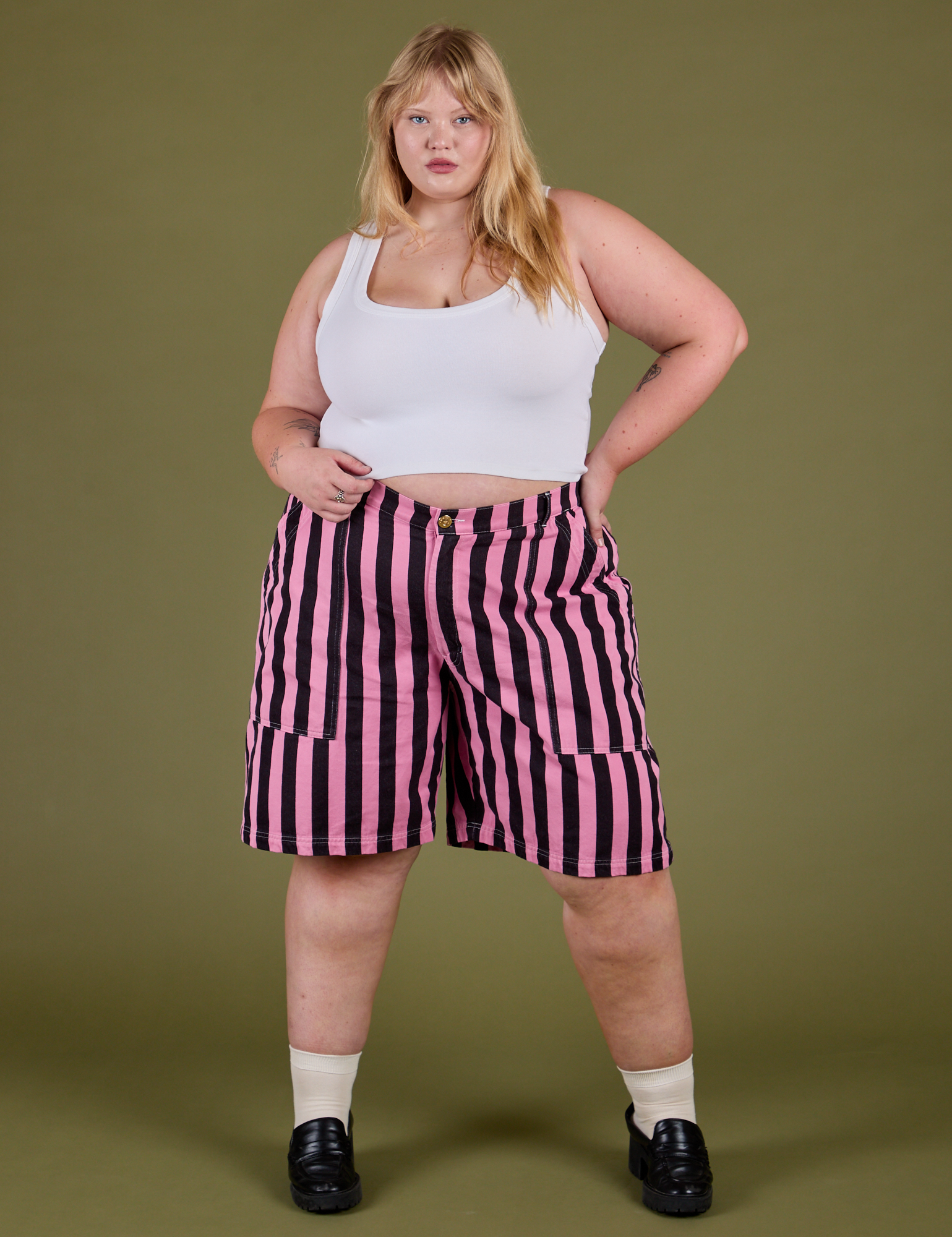 Longline Work Shorts - Bubblegum Pink – BIG BUD PRESS