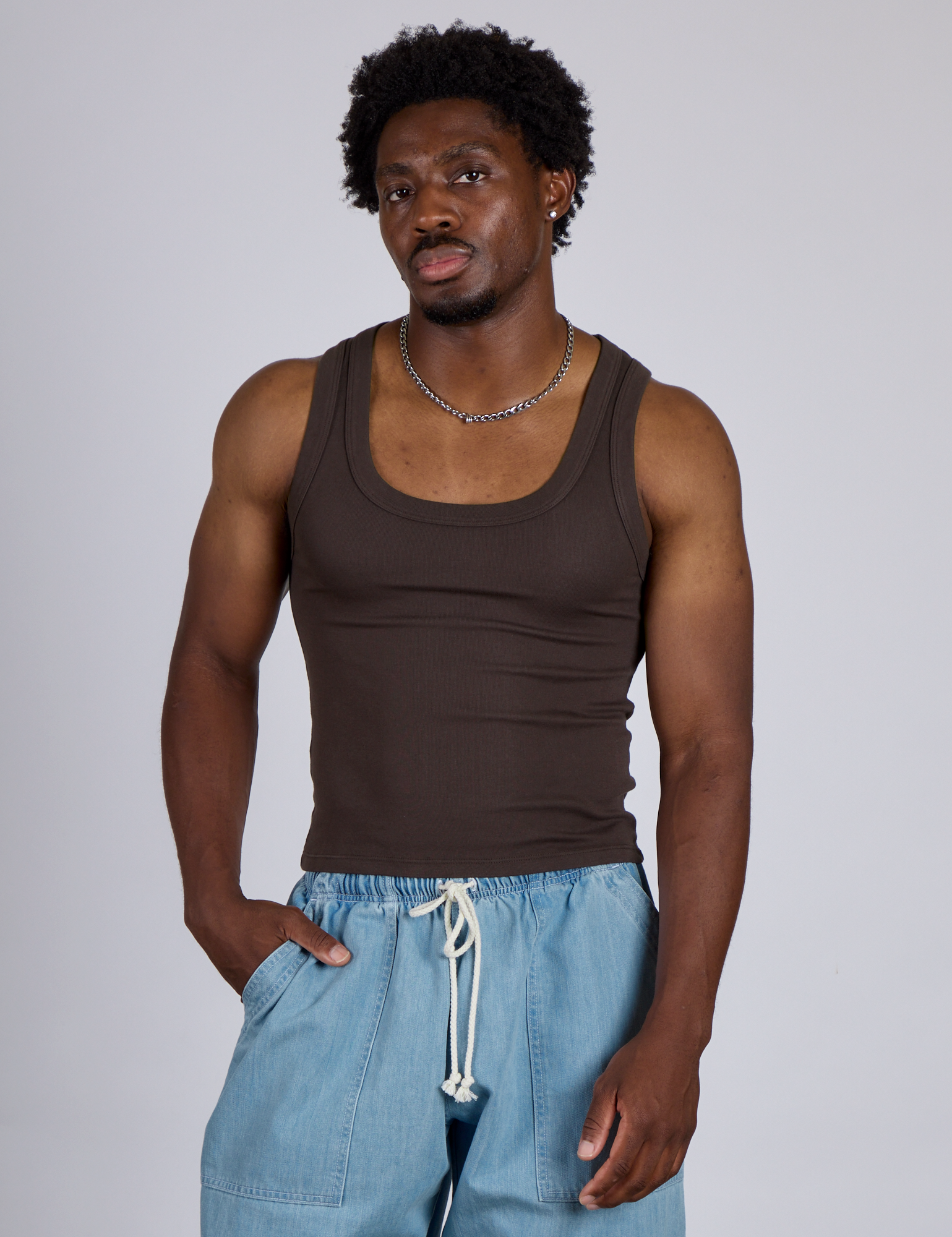 The Tank Top - Espresso Brown – BIG BUD PRESS
