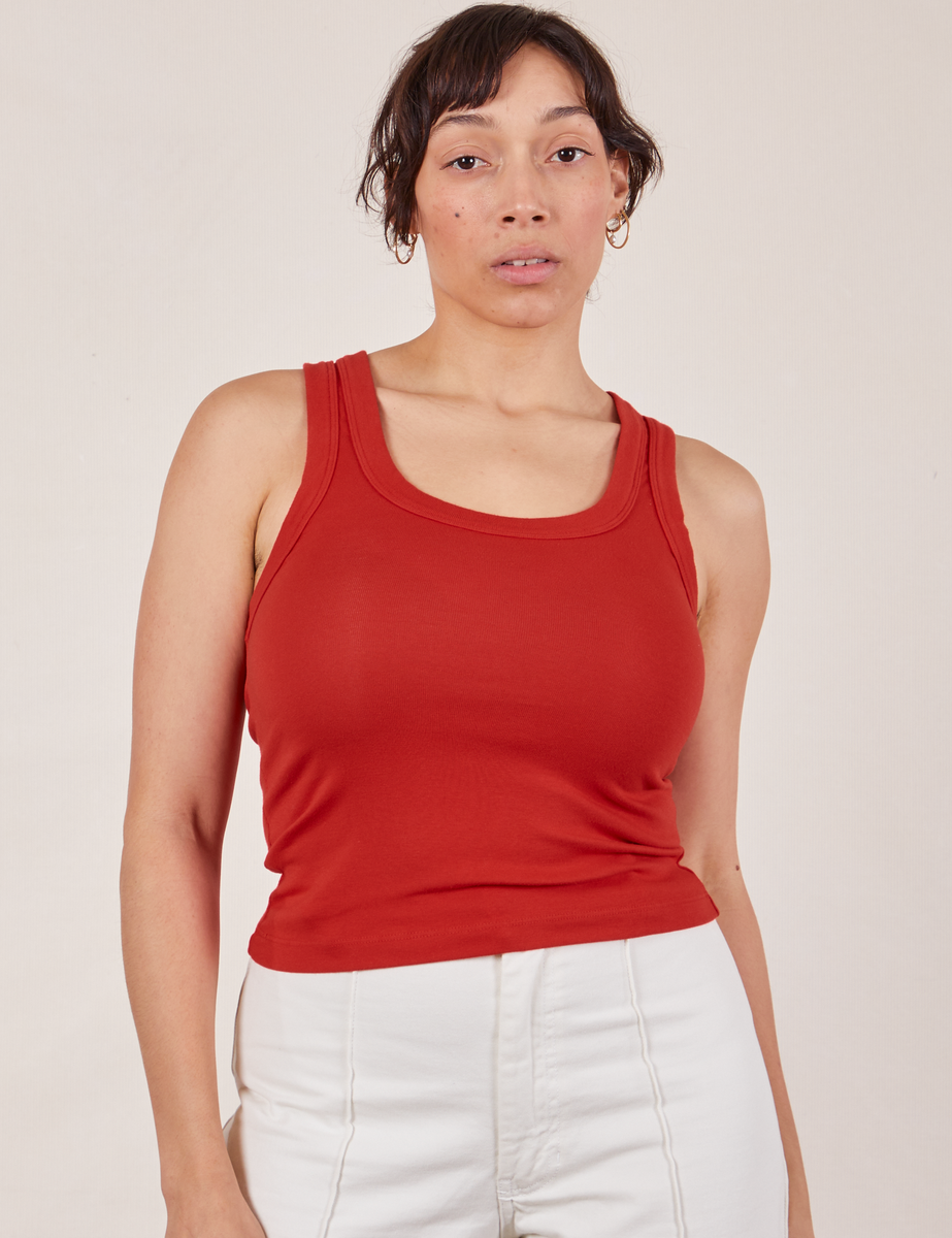競売 01ECOMMTANKTOPRESTOCKMUSTANGRE トップス