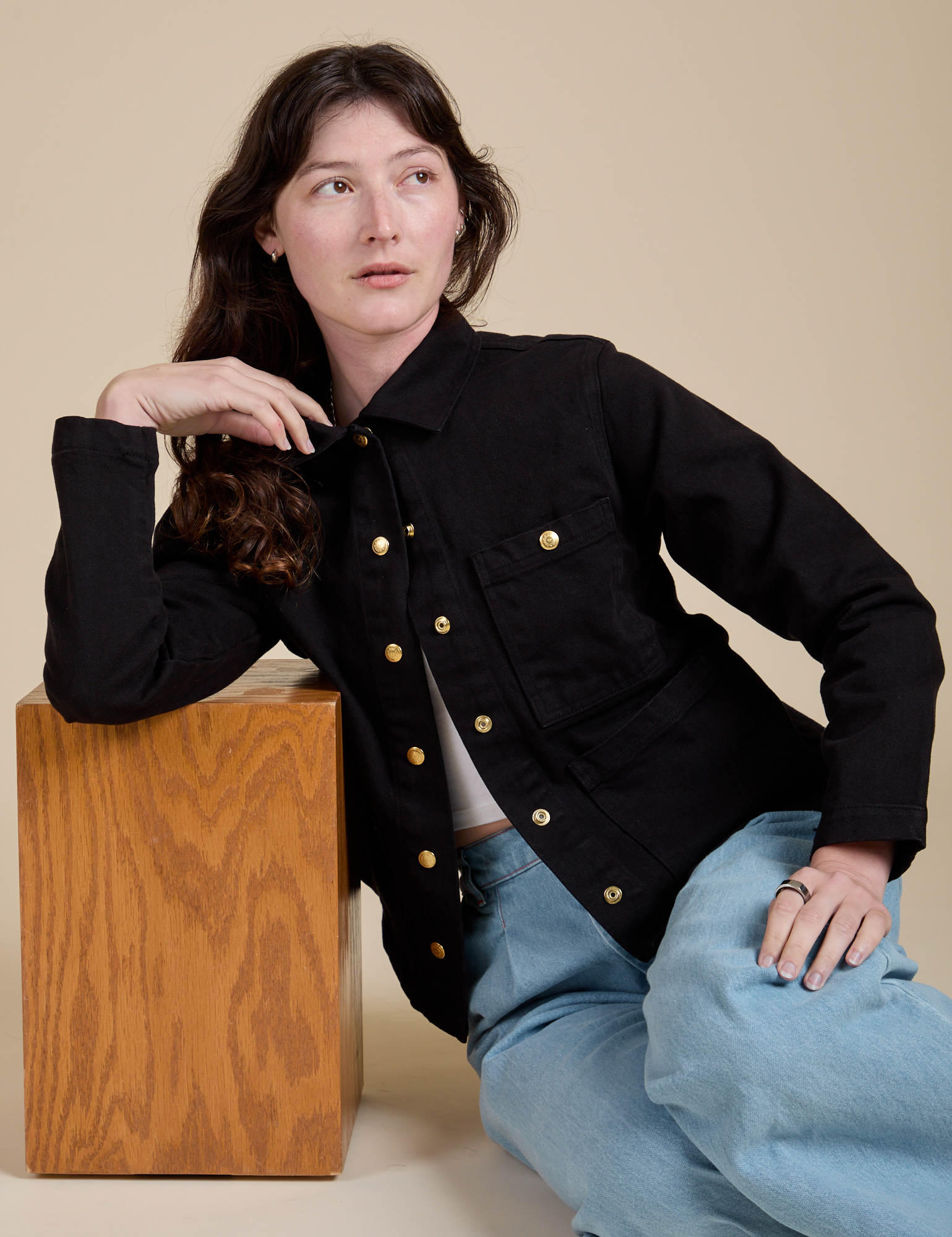 Denim Work Jacket - Basic Black – BIG BUD PRESS