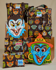 Halloween Masks Printed Bags featuring Everyday Tote, Shoulder Zip Tote, Shopper Tote and Pencil Pouch