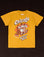 Wicker Park Tourist Tee - Three Dogs with Chicago above them and Wicker Park below. Yellow T-Shirt.