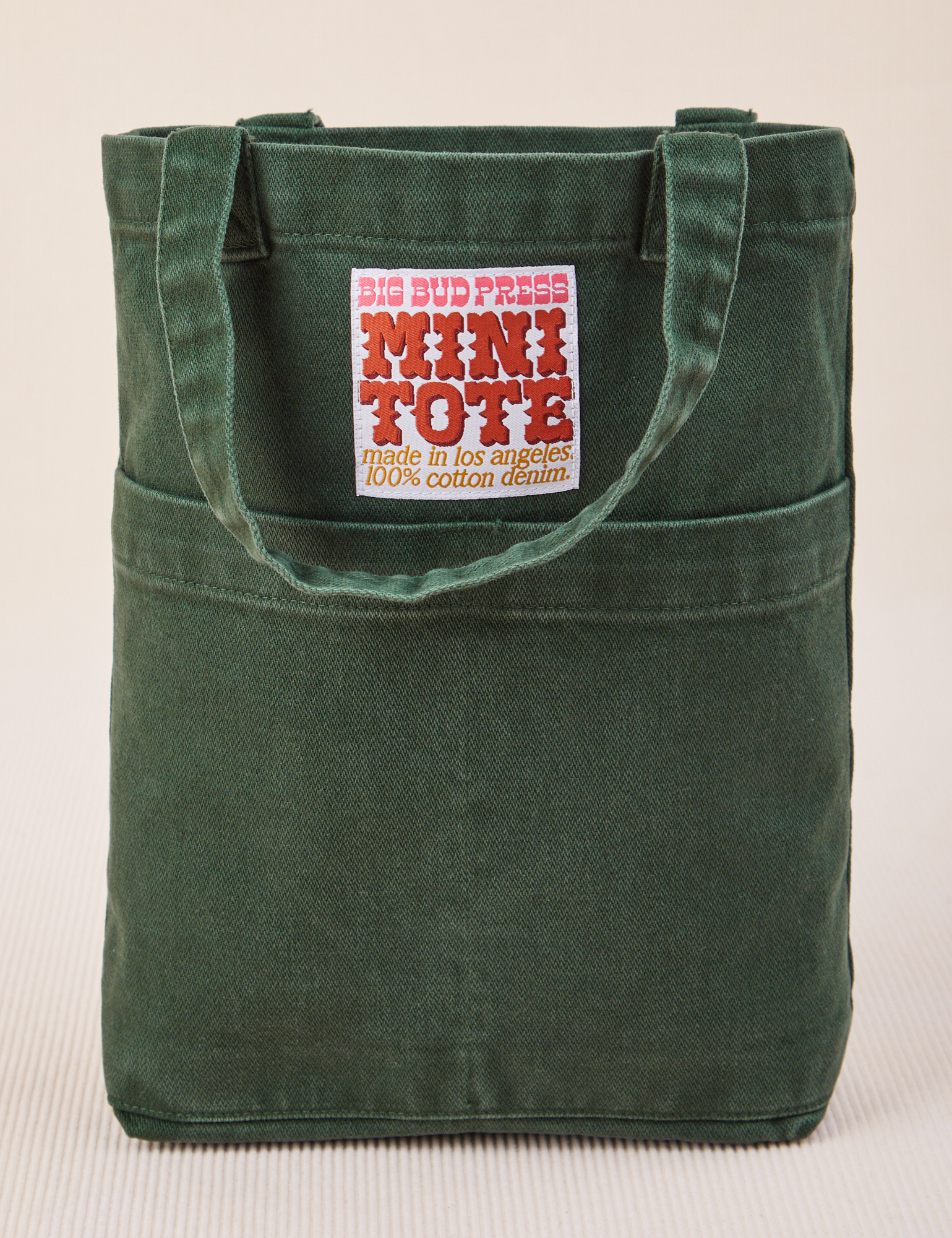 Mini Tote Bag in Swamp Green