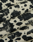 Drop Pocket Pants - Cow Print