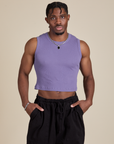 Muscle Tee in Faded Grape on Isaac