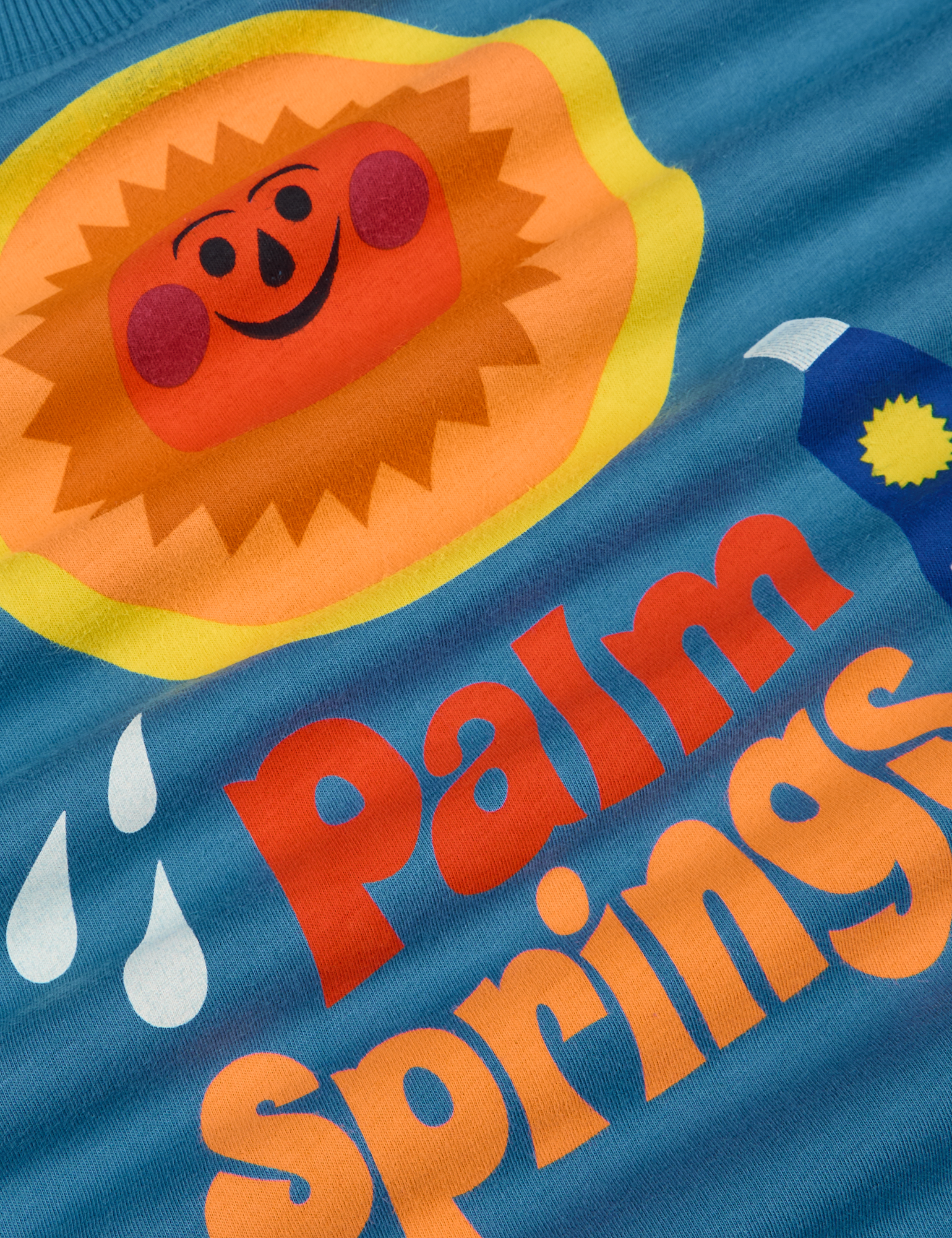 Palm Springs Tourist Tee fabric detail