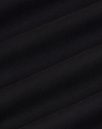 Baby Tee in Basic Black fabric detail close up