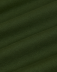Baby Tee in Evergreen fabric detail close up
