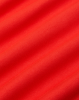 Baby Tee in Mustang Red fabric detail close up