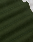 Painted Work Pants in Evergreen fabric detail close up