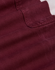 Painted Drop Pocket Cargo Pants - Red Wine