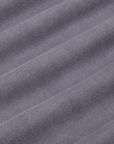 Cropped Burly Tee in Washed Grey fabric detail close up