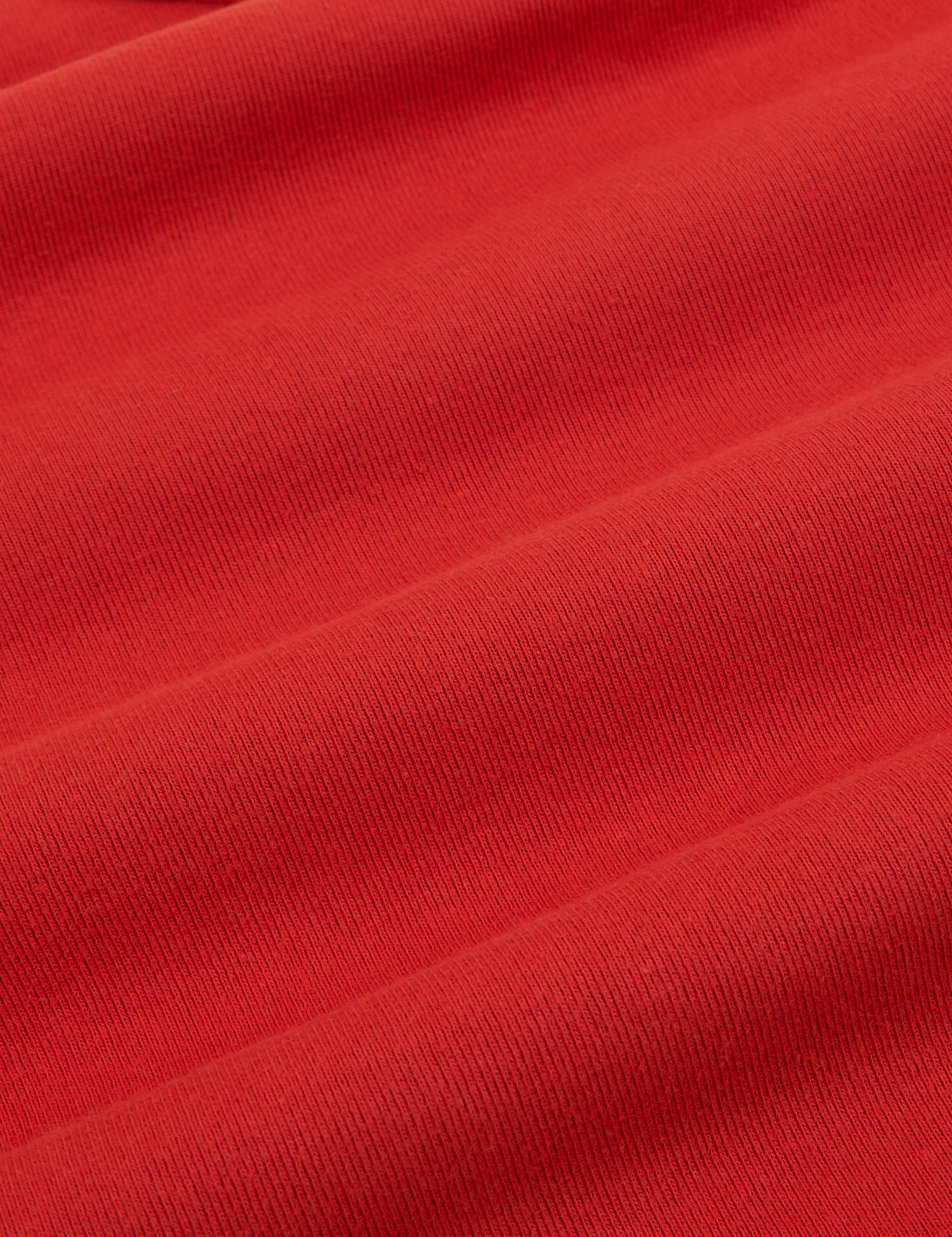 Cropped Cami in Mustang Red fabric detail close up