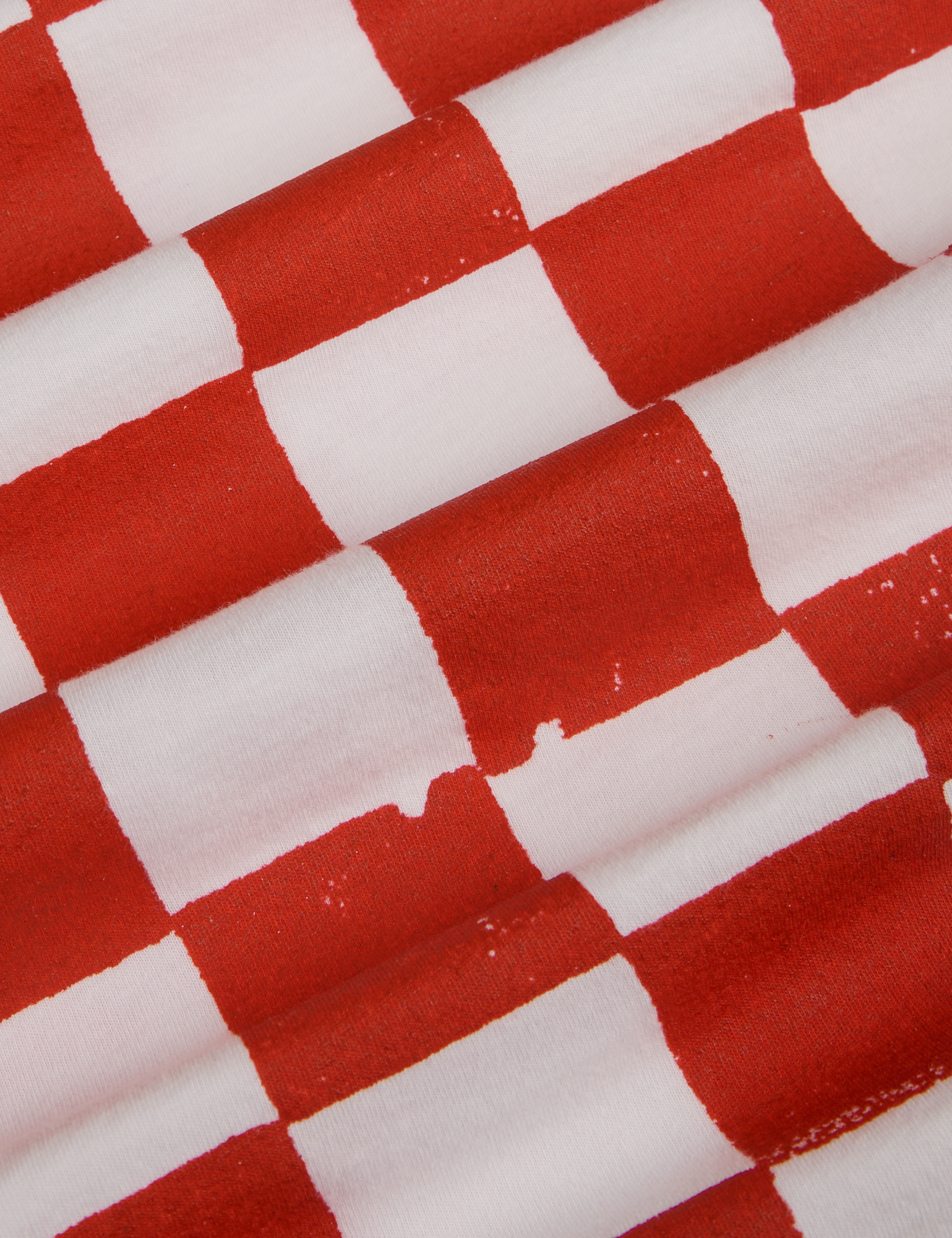 Checker Organic Tee - Red *FINAL SALE* – BIG BUD PRESS