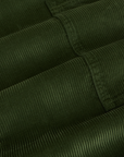 Corduroy Drop Pocket Cargo Pants - Evergreen