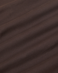 Cropped Tank Top in Espresso Brown fabric detail close up