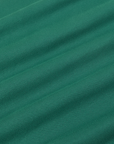 Cropped Tank Top in Hunter Green fabric detail close up