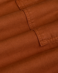 Drop Pocket Cargo Pants - Burnt Terracotta