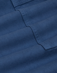 Drop Pocket Cargo Pants in French Blue fabric detail close up