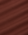 Flannel Overshirt in Fudgesicle Brown fabric detail close up