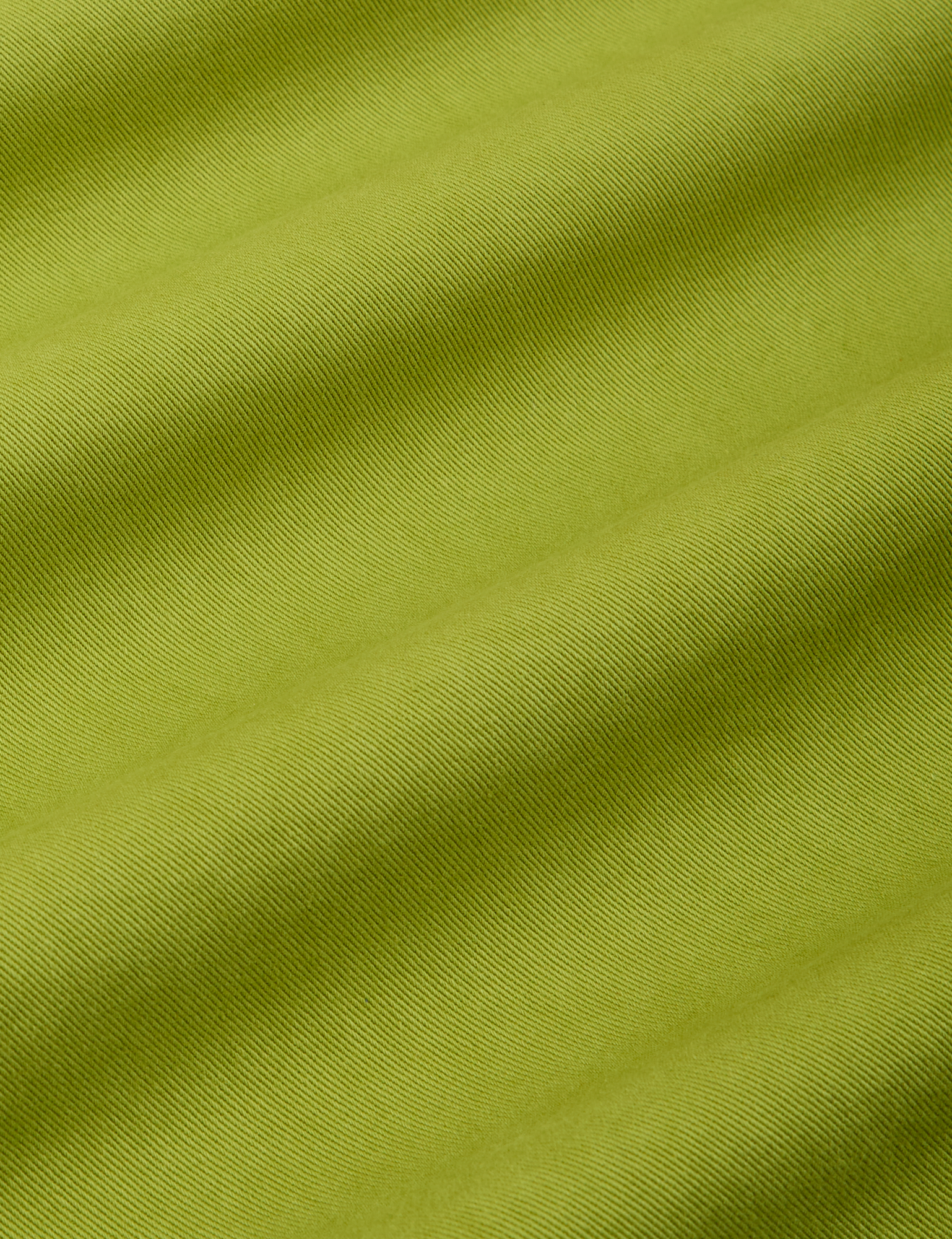 Heavyweight Trousers in Gross Green fabric detail close up