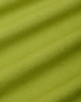 Heavyweight Trousers in Gross Green fabric detail close up