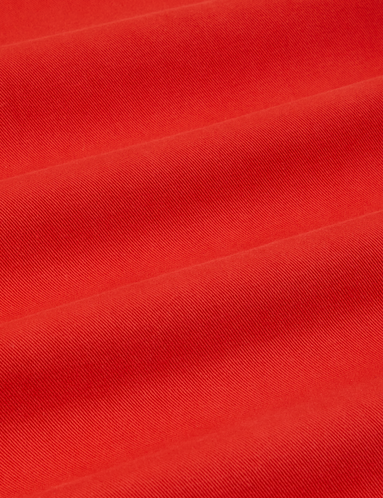 Heavyweight Trousers in Mustang Red fabric detail close up