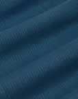 Heritage Short Sleeve Jumpsuit in Lagoon fabric detail close up
