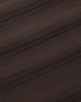 Honeycomb Thermal in Espresso Brown fabric detail close up