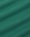 Sleeveless Essential Turtleneck in Hunter Green fabric detail close up