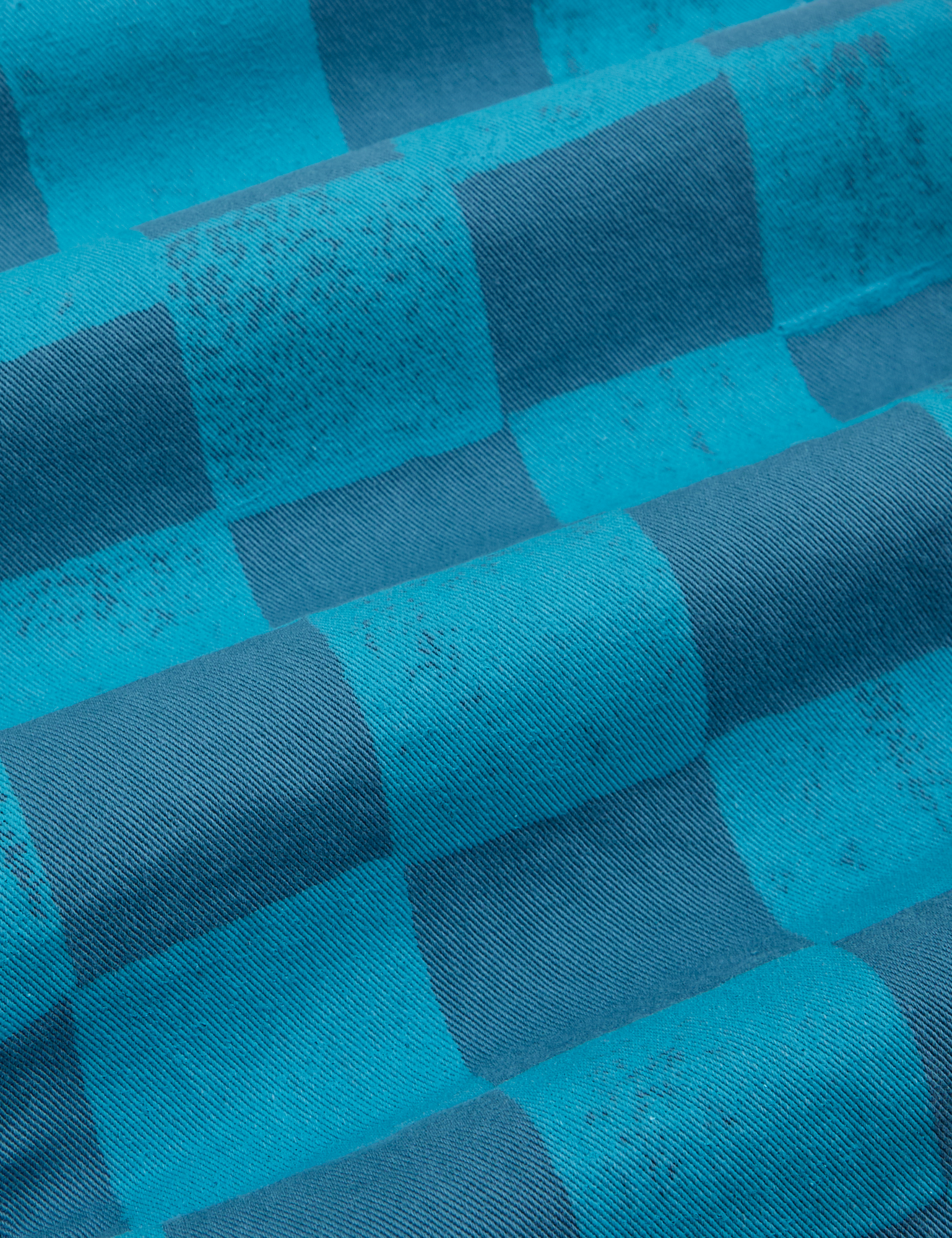 Checkerboard Work Pants in Blues fabric detail close up