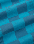 Checkerboard Work Pants in Blues fabric detail close up