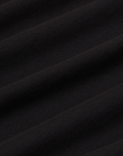 JV Tee in Basic Black fabric detail close up